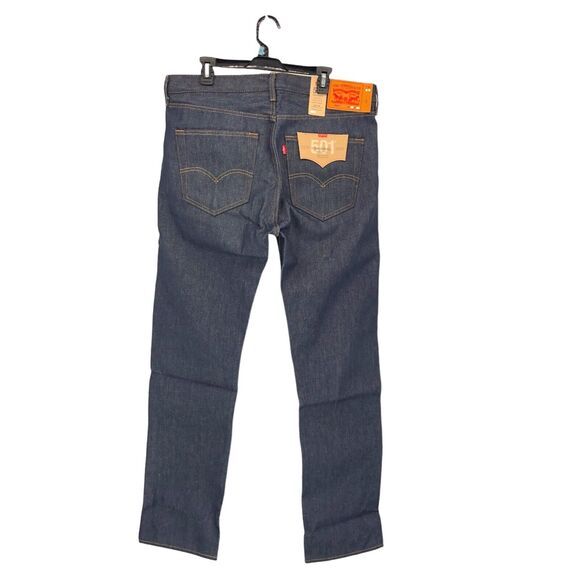 NEW Levi's 501 Original Shrink to Fit Jeans Blue Button Fly Straight Mens 42x32 - Picture 5 of 10